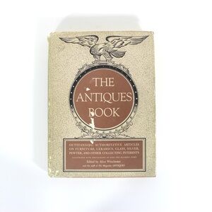 1950 The Antiques Book Hardcover Hard Cover, Gift for Art Design Decor Lover